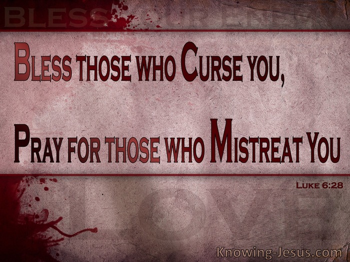 What does it mean to bless those who curse you (Luke 6:28)?