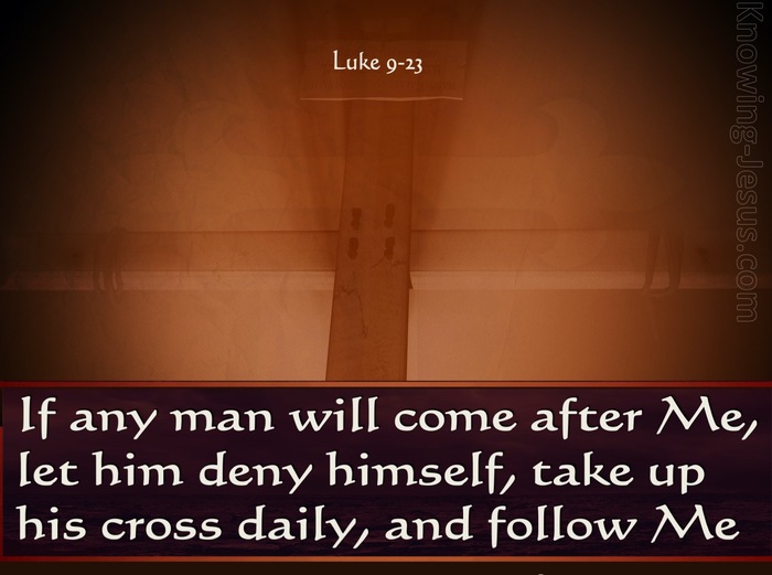Luke 9:23 Deny Yourself (brown)