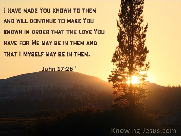 John 17:26 I Have Made You Known To Them (windows)11:06