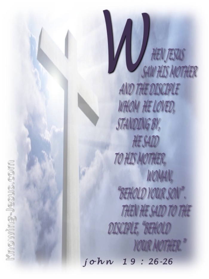 John 19:26 Woman, Behold Your Son (white)