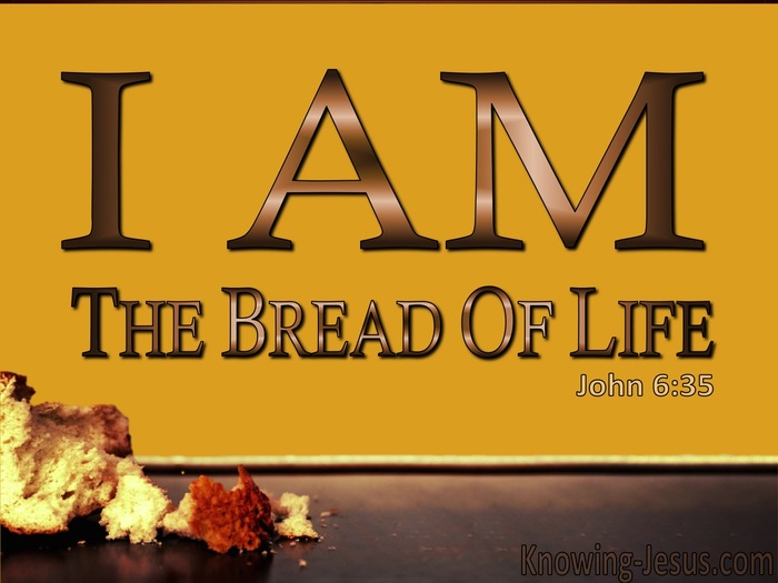 John 6:35 I Am The Bread Of Life (orange)