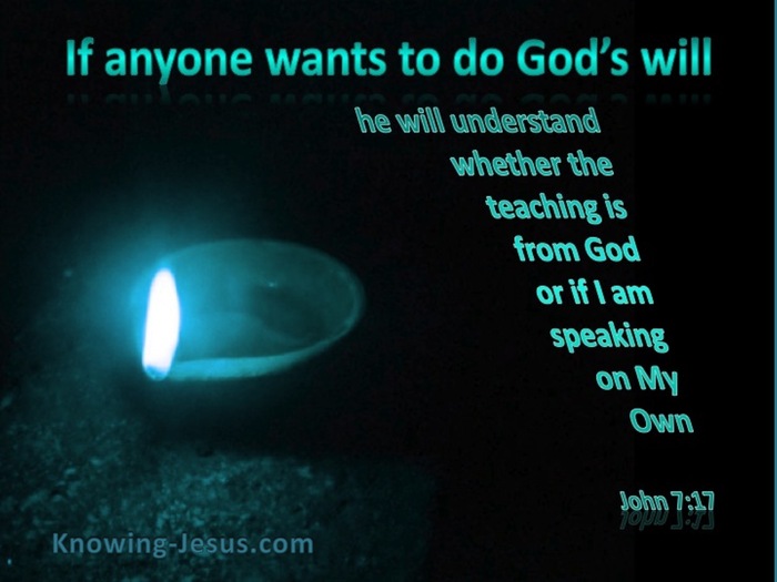 John 7:17 Knowing The Will of God (aqua)