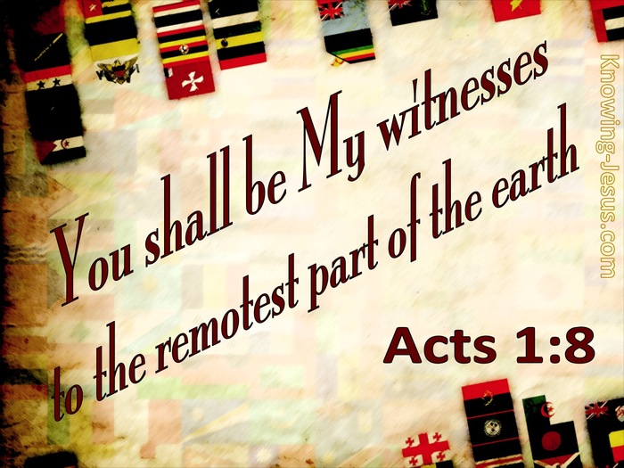 Acts 1:8 You Shall Be My Witnesses (cream)