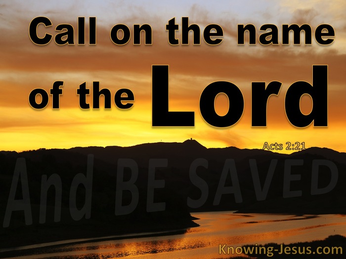 Acts 2:21 Whoever Calls On The Name Of The Lord Will Be Saved (black)