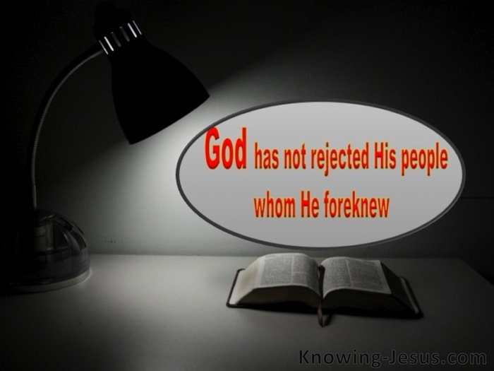 Romans 11:2 God Has Not Rejected His People (black)