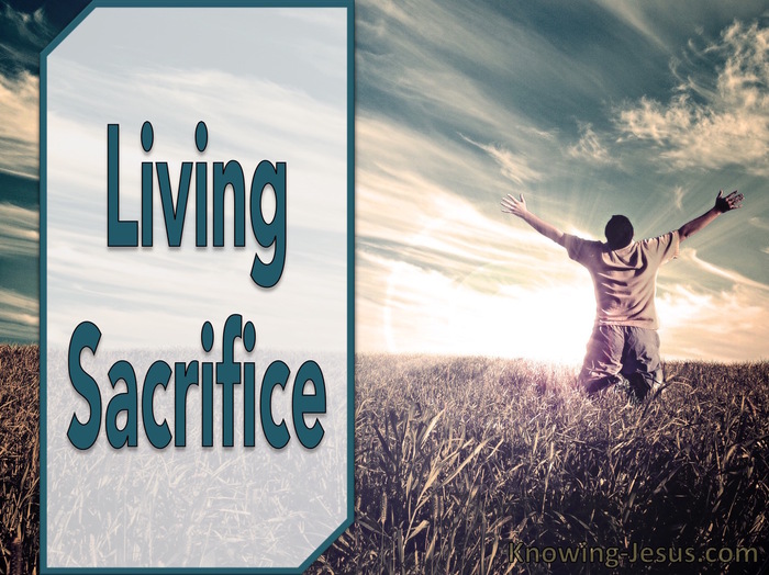 Romans 12:1 Present Your Bodies As A Living Sacrifice (aqua)
