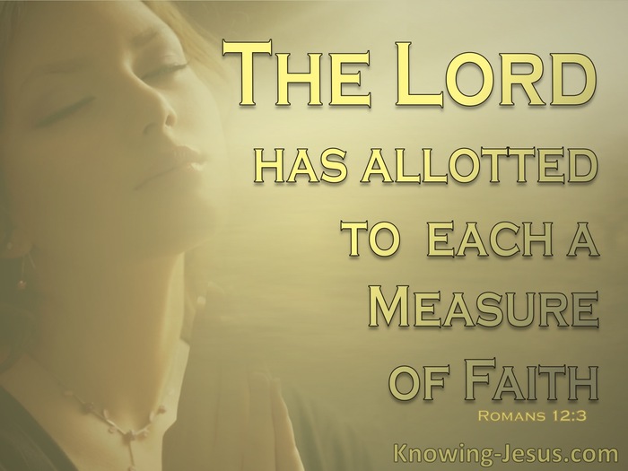 Romans 12:3 A Measure Of Faith (gold)