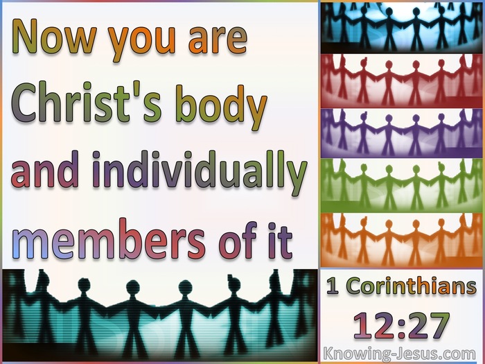 1 Corinthians 12:27 You Are Christ's Body (white)