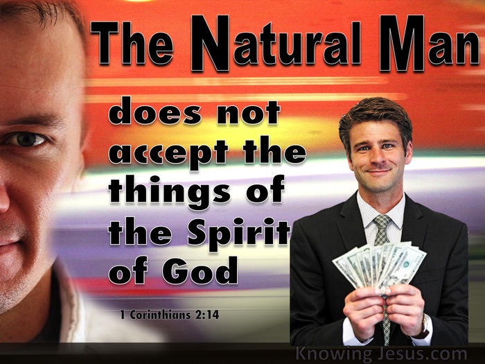 1 Corinthians 2:14 The Natural Man Does Not Discern (black)