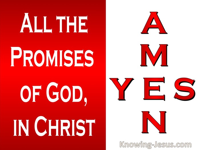 2 Corinthians 1:20 Yes In Him And Amen (white)