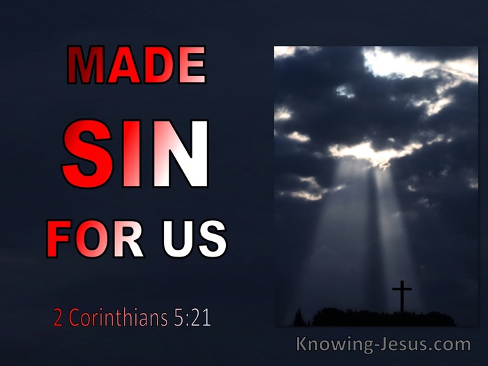 2 Corinthians 5:21 Made Sin For Us (red)