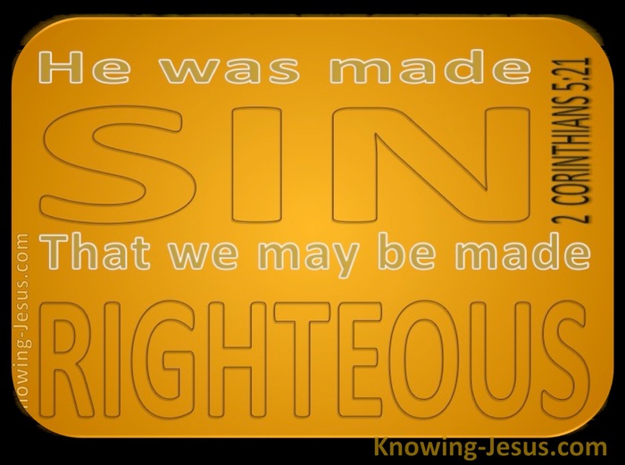2 Corinthians 5:21 Sacrifice for Sin (devotional) (yellow)