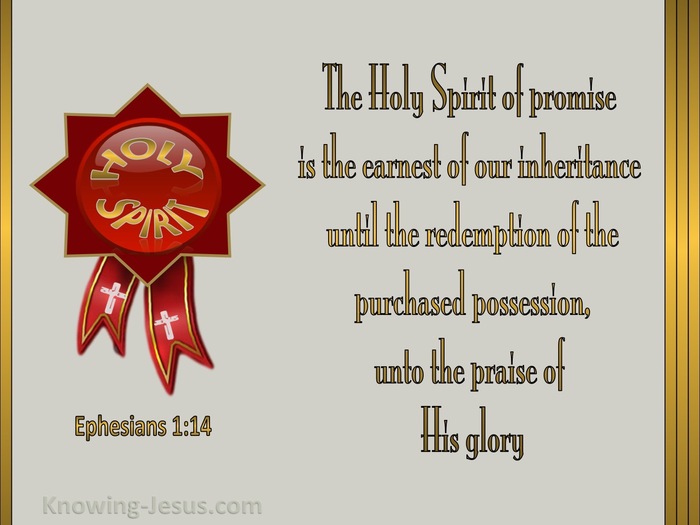 Ephesians 1:14 The Holy Spirit Of Promise (gold)