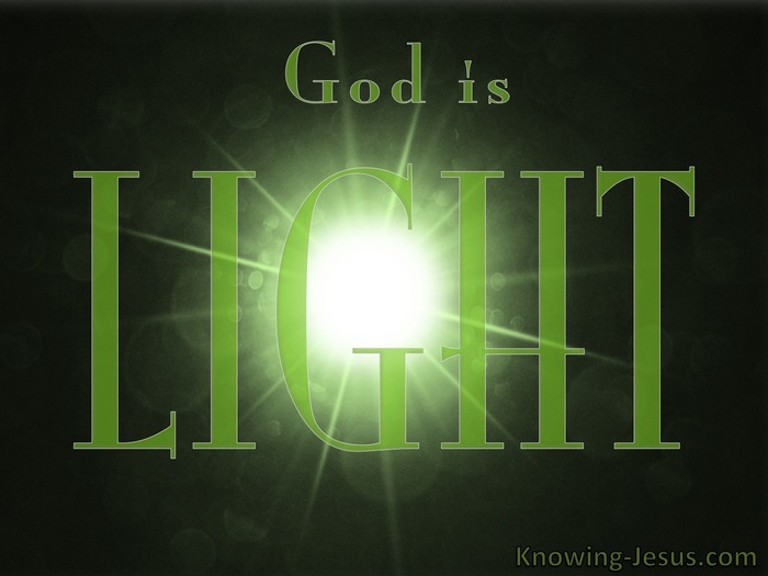 Ephesians 1:18 God Is Light (green)