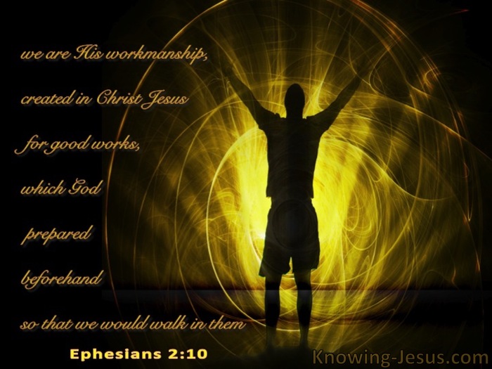Ephesians 2:10 We Are His Workmanship (brown)