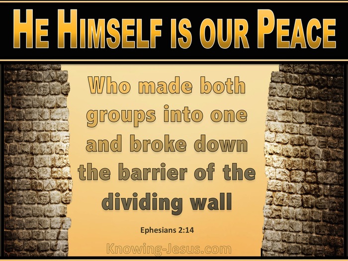 Ephesians 2:14 He Himself Is Our Peace (yellow)