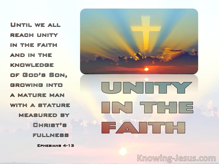 Ephesians 4:13 Until We All Reach Unity In The Faith (orange)