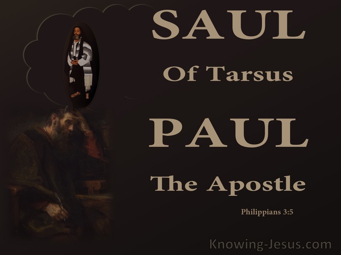 Philippians 3:5 Saul Of Tarsus Paul The Apostle (brown)
