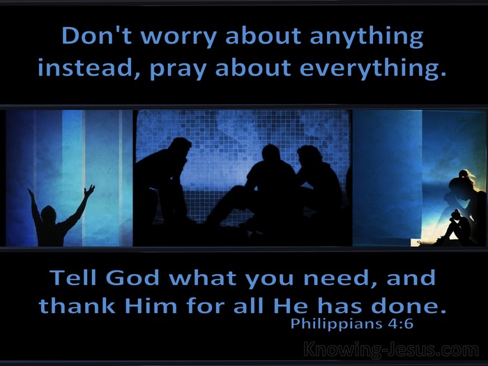 Philippians 4:6 Do Not Worry About Anything (blue)