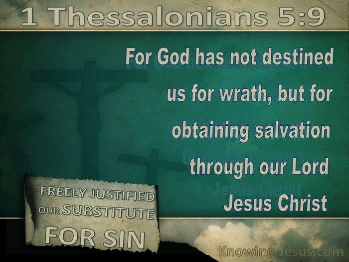 1 Thessalonians 5:9 God Has Not Destined Us For Wrath (beige)