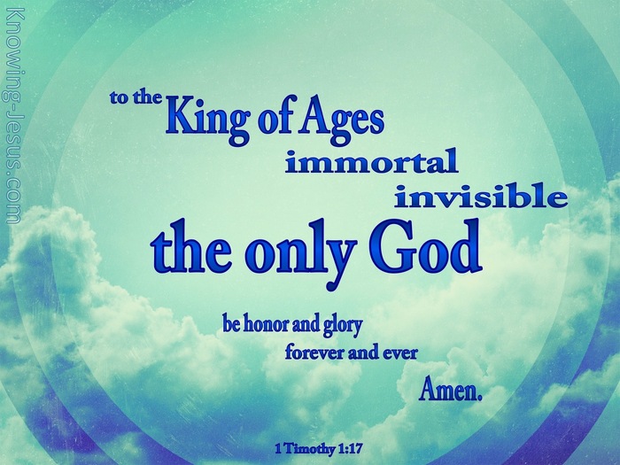 1 Timothy 1:17 King Of The Ages (aqua)