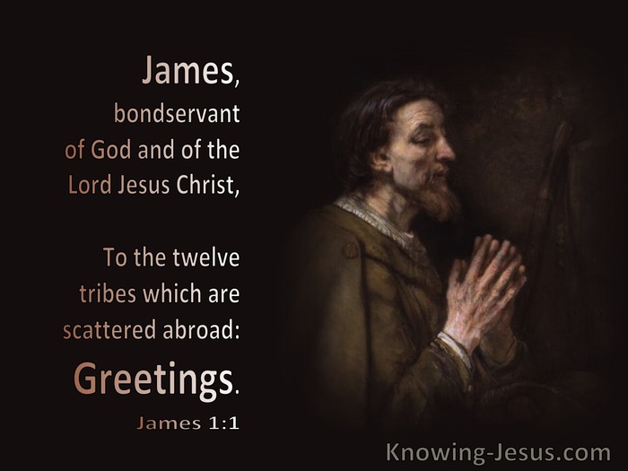 James 1:1 James To the 12 Tribes Which Are Scattered Abroad (brown)