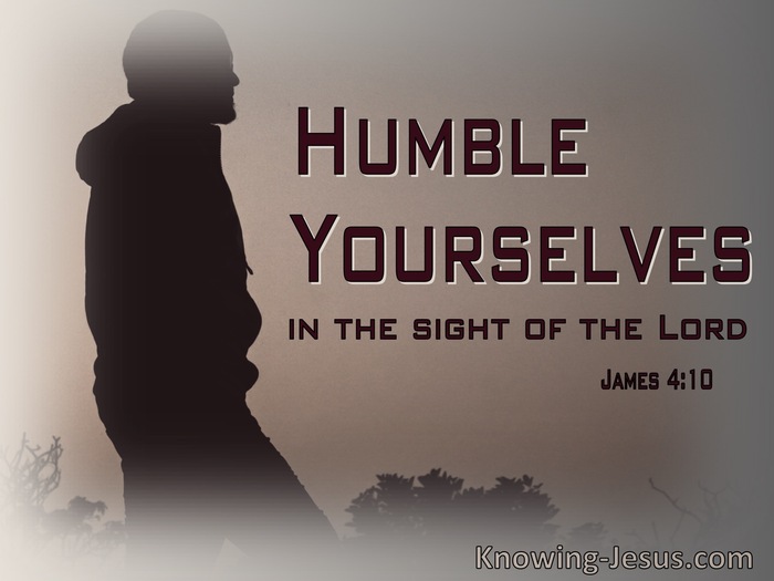 James 4:10 Humble Yourselves In The Sight Of God (gray)