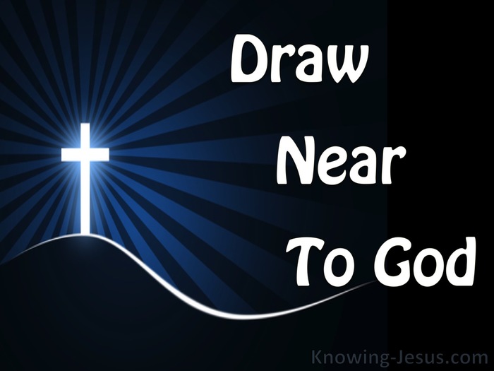 James 4:8 Draw Near To God (blue)