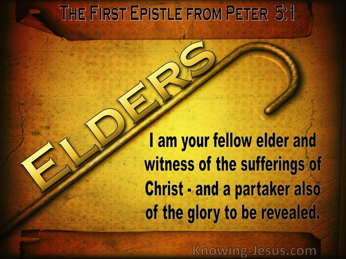 1 Peter 5:1 Exhortation To The Elders (brown)