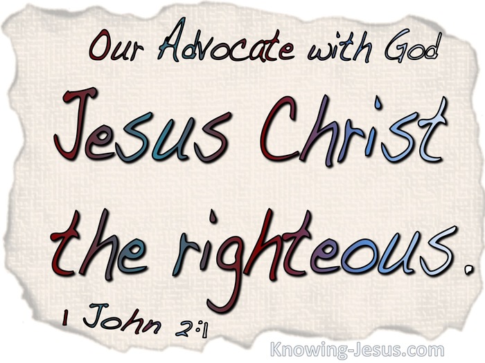 1 John 2:1 We Have An Advocate With The Father (beige)