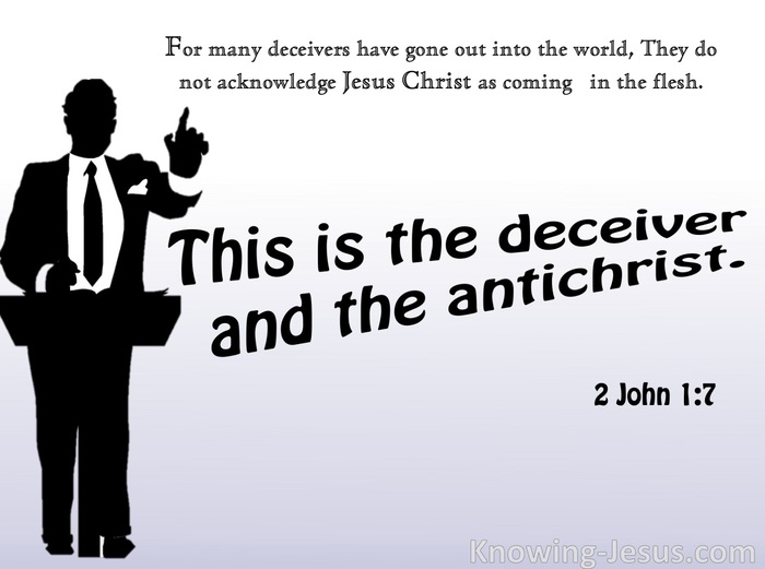 2 John 1:7 This Is The Deceiver And Antichrist (black)