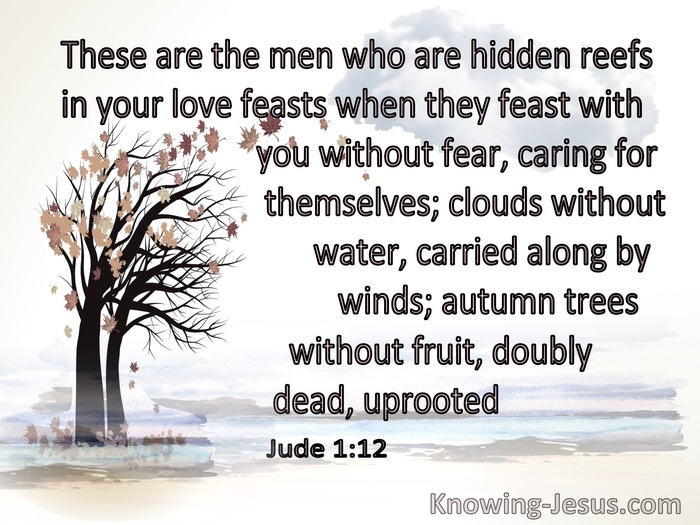 Jude 1:12 These Men Are Hidden Reefs (white)