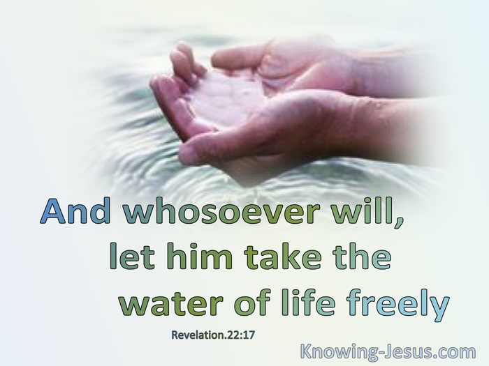 Revelation 22:17 The Water Of Life (devotional)01:19 (green)