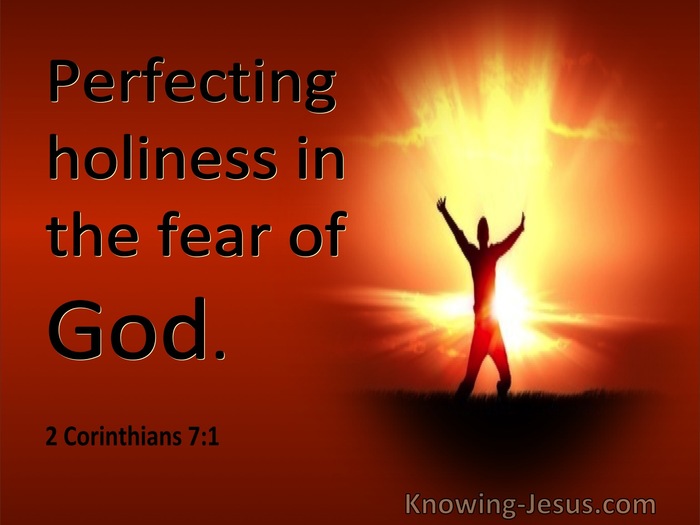 2 Corinthians 7:1 Perfecting Holiness In The Fear Of God (utmost)03:18