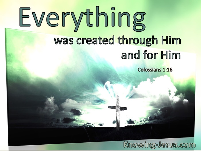 Colossians 1:16 Everything Was Created Through Him And For Him (windows)01:10