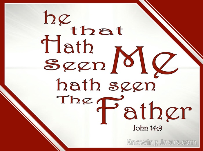 John 14:9 He Who Has Seen Me Has Seen The Father (silver)