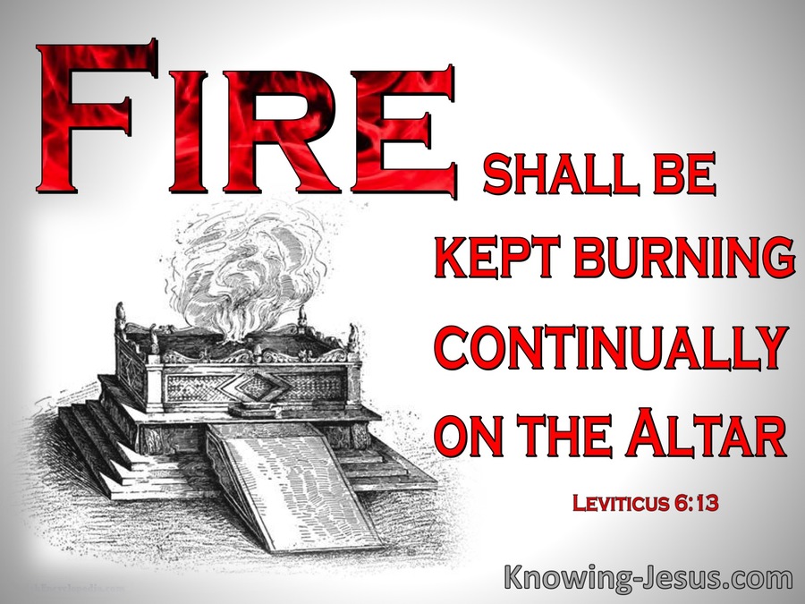 Keep burning. Leviticus 25. Leviticus 19:13.