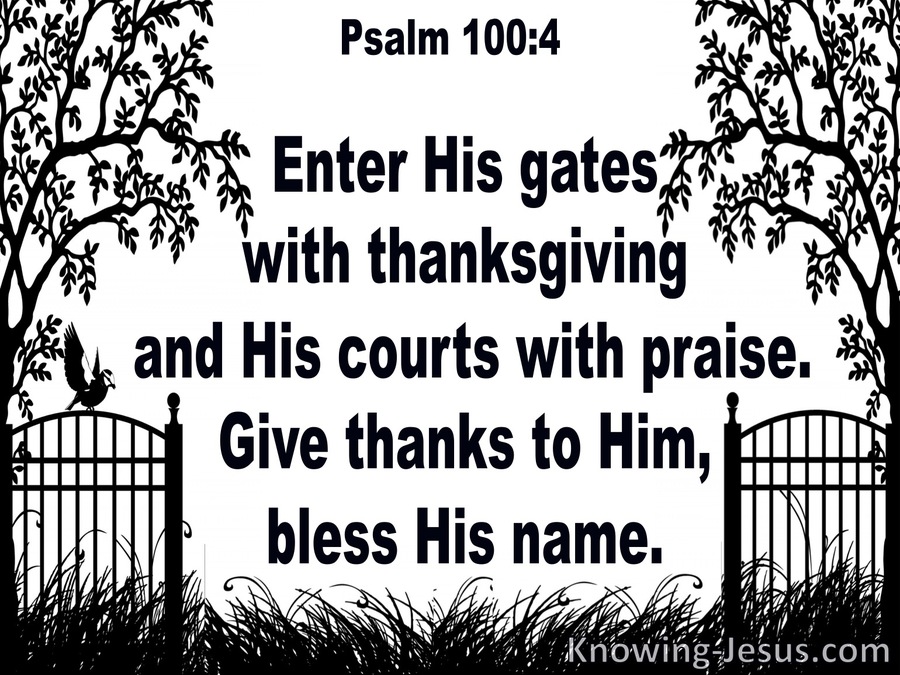 praise and thanksgiving scriptures