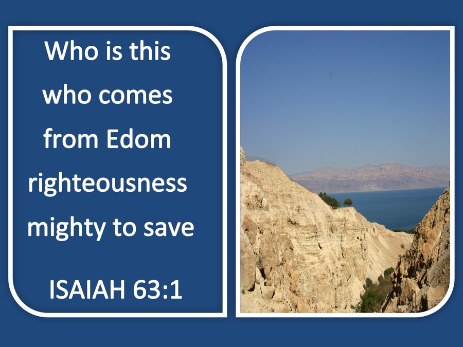 Image result for Isaiah 63:1 KJV